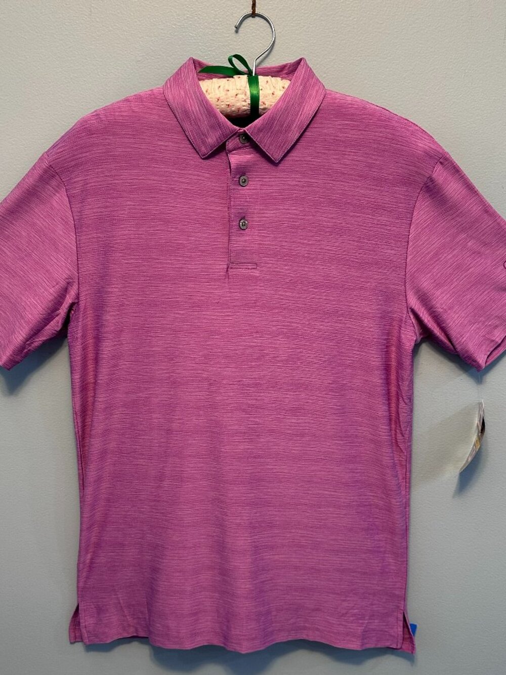 NWT PGA TOUR Airflux Golf Polo Shirt Purple UPF 40 Men’s Small